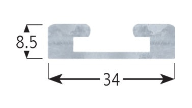 Cargo Track- Slimline- Undrilled